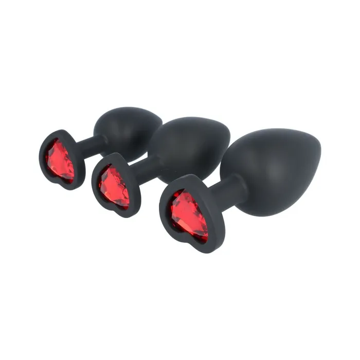 Virgite Anal Plug Anale Virgite Nero Silicone Set 3 Pezzi