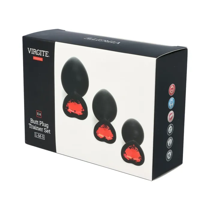 Virgite Anal | Plug Anale Virgite Nero Silicone Set 3 Pezzi Virgite Anal | Plug Anale Virgite Nero Silicone Set 3 Pezzi