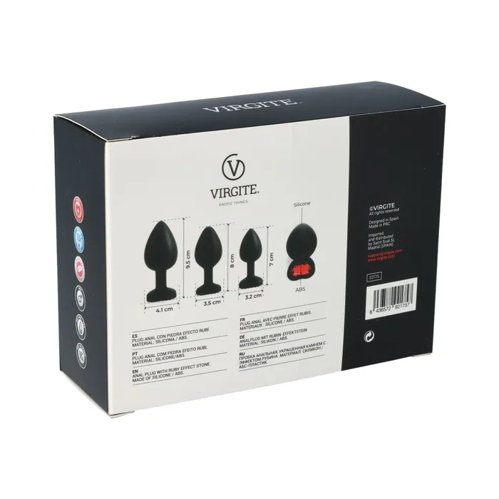 Virgite Anal | Plug Anale Virgite Nero Silicone Set 3 Pezzi Virgite Anal | Plug Anale Virgite Nero Silicone Set 3 Pezzi