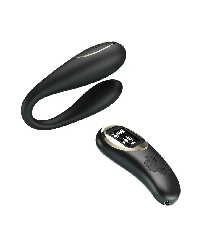Female Sex Toys Pretty Love Nathan Double Pleasure Remote Control Vibrator Black