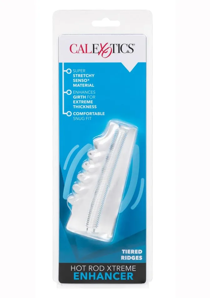 Extensions Hot Rod Xtreme Enhancer Penis Sleeve with Tiered Ridges Male Sex Toys