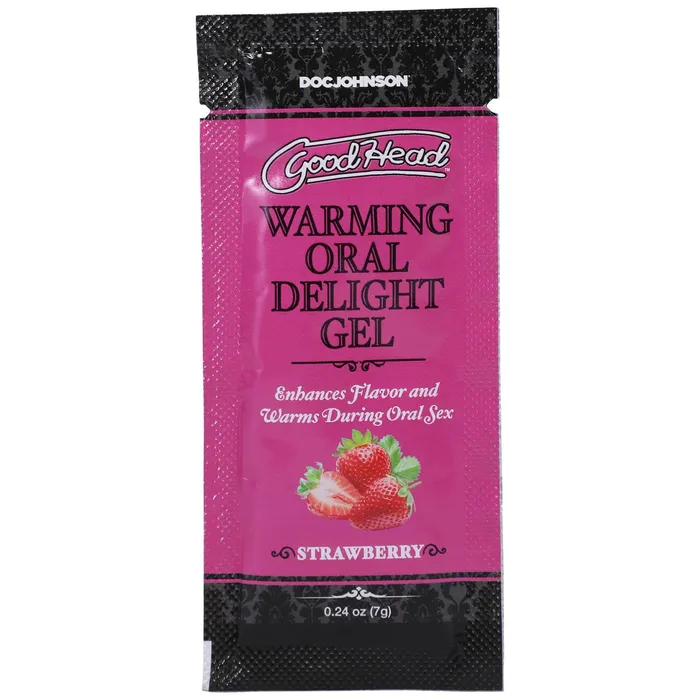 Goodhead Warming Oral Delight Gel Strawberry 024 Oz Doc Johnson Enhancers