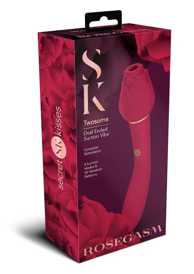 Vibrators Secret Kisses Secret Kisses Rosegasm Twosome Red Vibrators Secret Kisses Secret Kisses Rosegasm Twosome Red