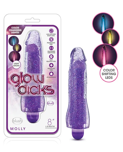 Blush Vibrators Blush Glow Dicks Glitter Vibrator Molly
