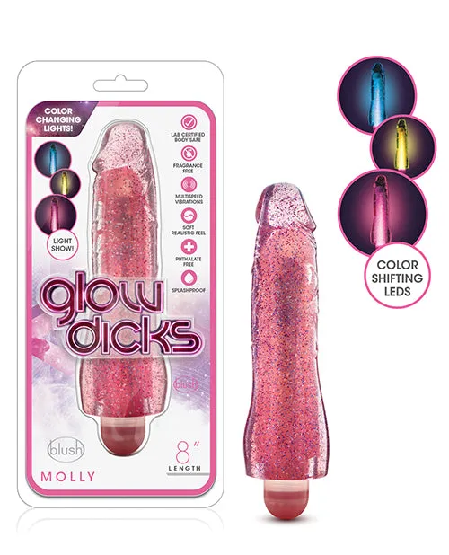Blush Vibrators Blush Glow Dicks Glitter Vibrator Molly