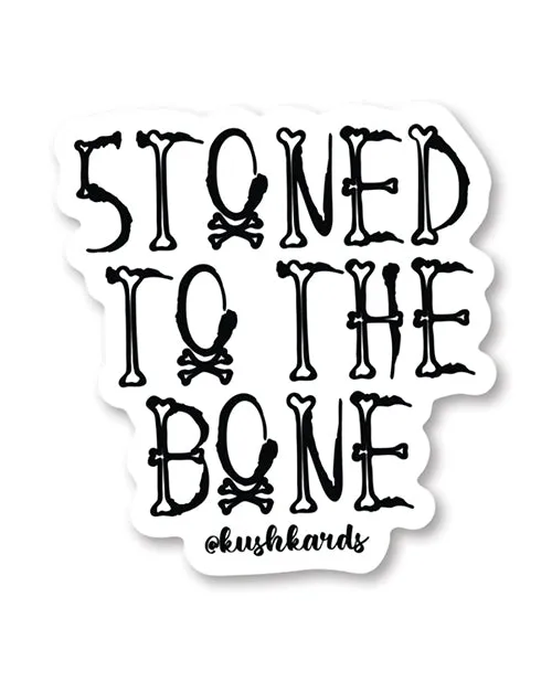 Kush Kards Dildos Halloween Stoned to the Bone Sticker Pack of 3
