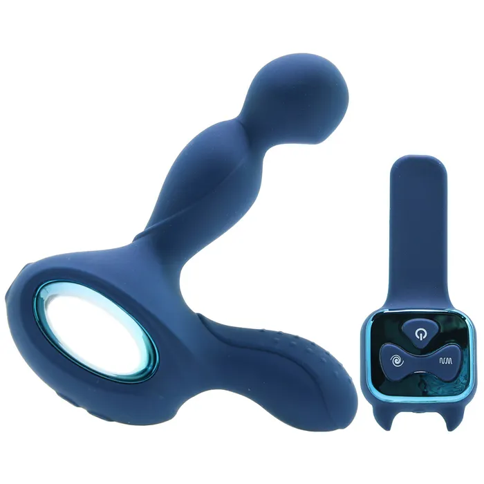 ns novelties Anal Renegade Orbit Rotating Prostate Massager in Blue