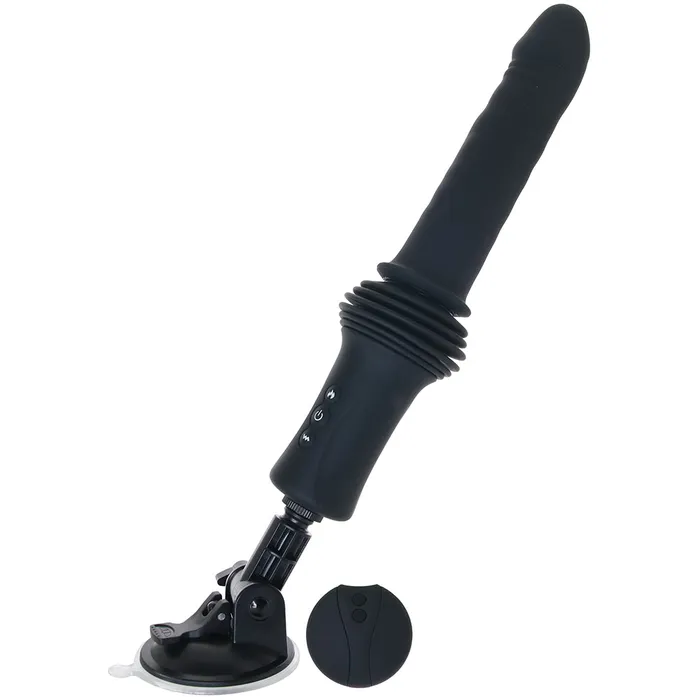 ns novelties Male Sex Toys Renegade Super Stroker Thrusting Vibe in Black
