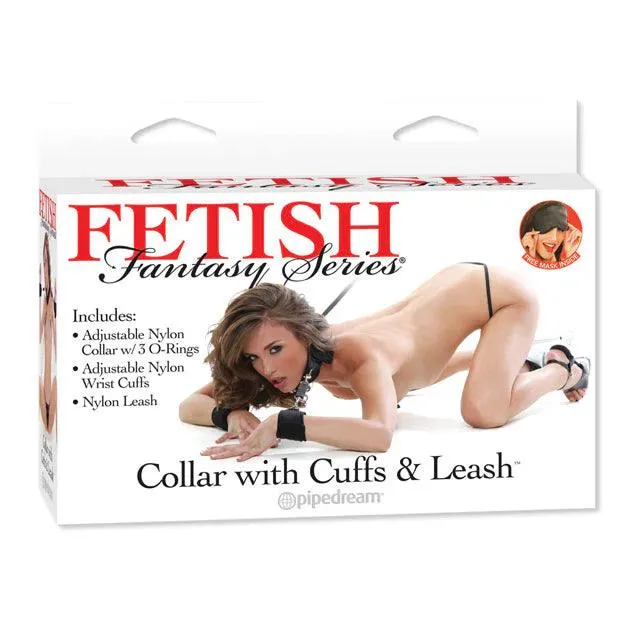 Pipedream Fetish Fantasy Series Adjustable Collar With Cuffs Leash Fetish Fantasy Couples Pipedream Fetish Fantasy Series Adjustable Collar With Cuffs Leash Fetish Fantasy Couples