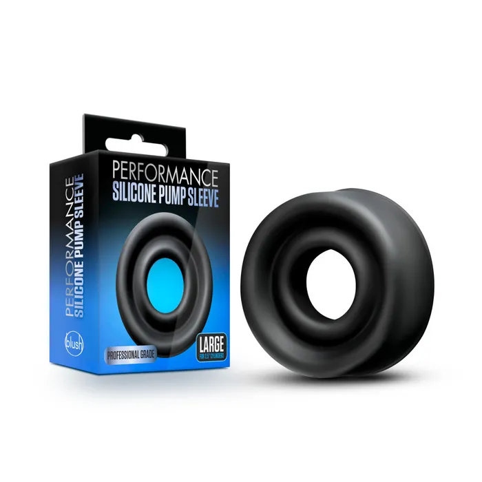 Anal Blush Performance By Blush Large 25 Black Silicone Pump Sleeve