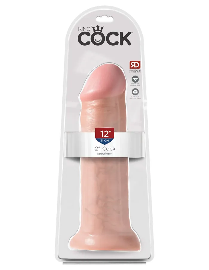 Pipedream Products Dildos King Cock 12 inches Cock Beige Dildo Real Deal RD Pipedream Products Dildos King Cock 12 inches Cock Beige Dildo Real Deal RD