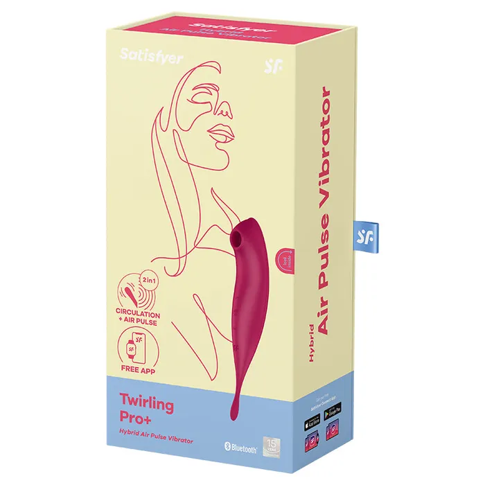 Vibrators SATISFYER Satisfyer Twirling ProDark Red