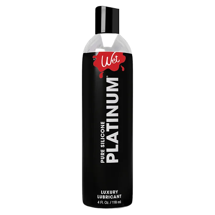 Wet Platinum Luxury Silicone Based Lubricant 4oz WET Lubricants