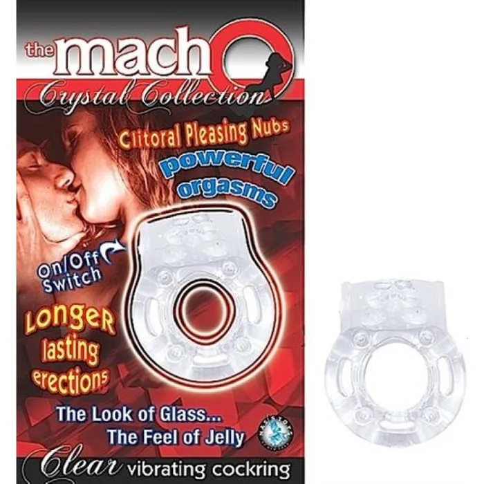 Nasstoys Male Sex Toys The Macho Crystal Collection Vibrating Cock Ring Clear Nasstoys Male Sex Toys The Macho Crystal Collection Vibrating Cock Ring Clear