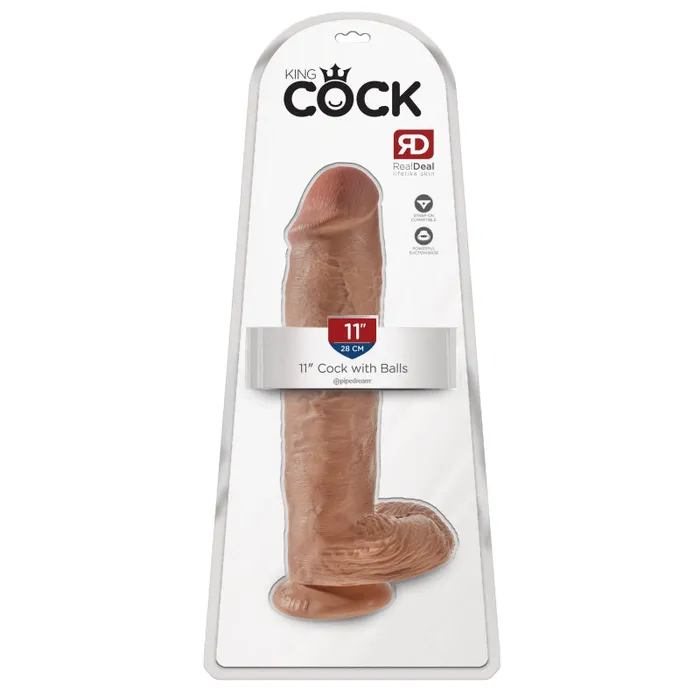 Pipedream Dildos King Cock 11 Cock With Balls Tan Pipedream Dildos King Cock 11 Cock With Balls Tan