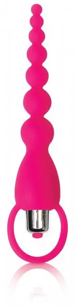 The Pleasure Parlor Anal Bliss Pink Vibrating Anal Beads