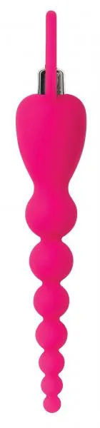 The Pleasure Parlor Anal Bliss Pink Vibrating Anal Beads