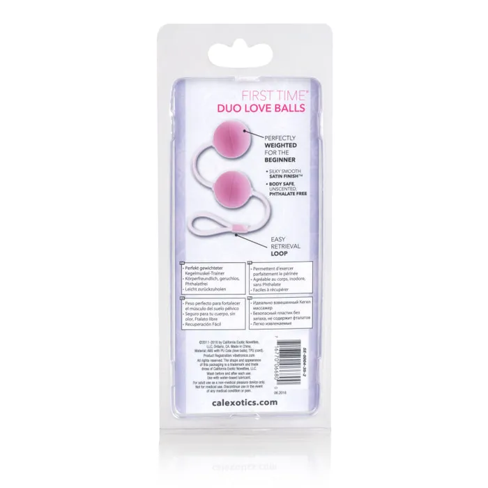 Vibrators CalExotics First Time Love Balls Duo Lovers Pink Vibrators CalExotics First Time Love Balls Duo Lovers Pink