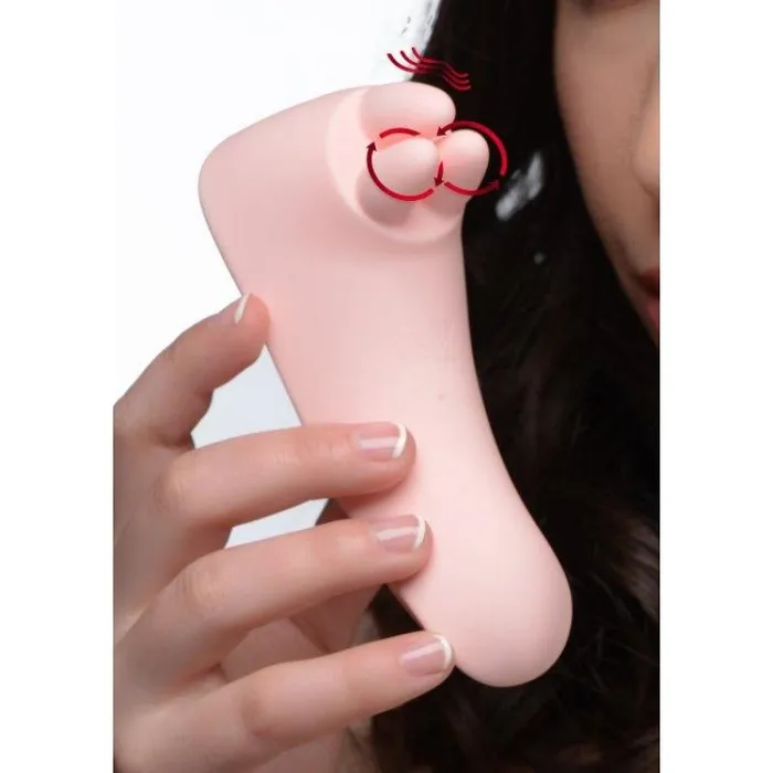 Vibrators XR Brands inmi Vibrassage Fondle Vibrating Clit Massager Pink Vibrators XR Brands inmi Vibrassage Fondle Vibrating Clit Massager Pink