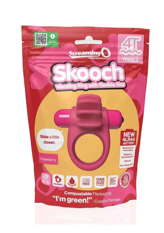 4t Skooch Vibrating Cock Ring with Clitoral Stimulator Screaming O Couples