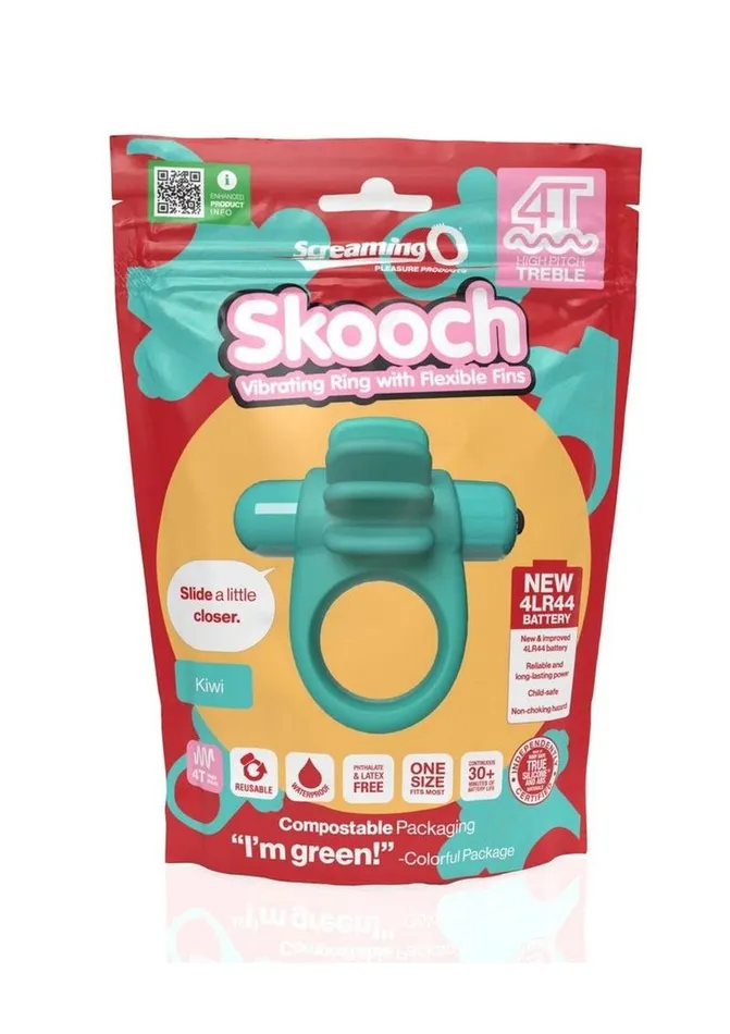 4t Skooch Vibrating Cock Ring with Clitoral Stimulator Screaming O Couples