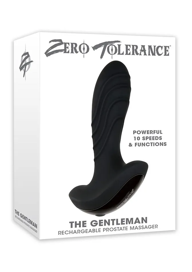 Anal Zero Tolerance Zero Tolerance The Gentleman Rechargeable Silicone Vibrating Prostate Massager Anal Zero Tolerance Zero Tolerance The Gentleman Rechargeable Silicone Vibrating Prostate Massager