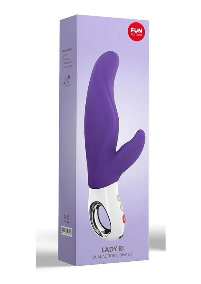 Female Sex Toys Fun Factory Lady Bi Silicone Vibrator with Clitoral Stimulator