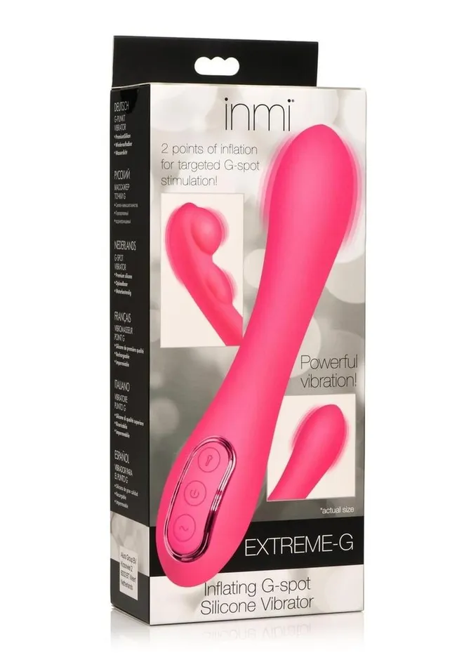 Inmi ExtremeG Inflating GSpot Rechargeable Silicone Vibrator Inmi Female Sex Toys