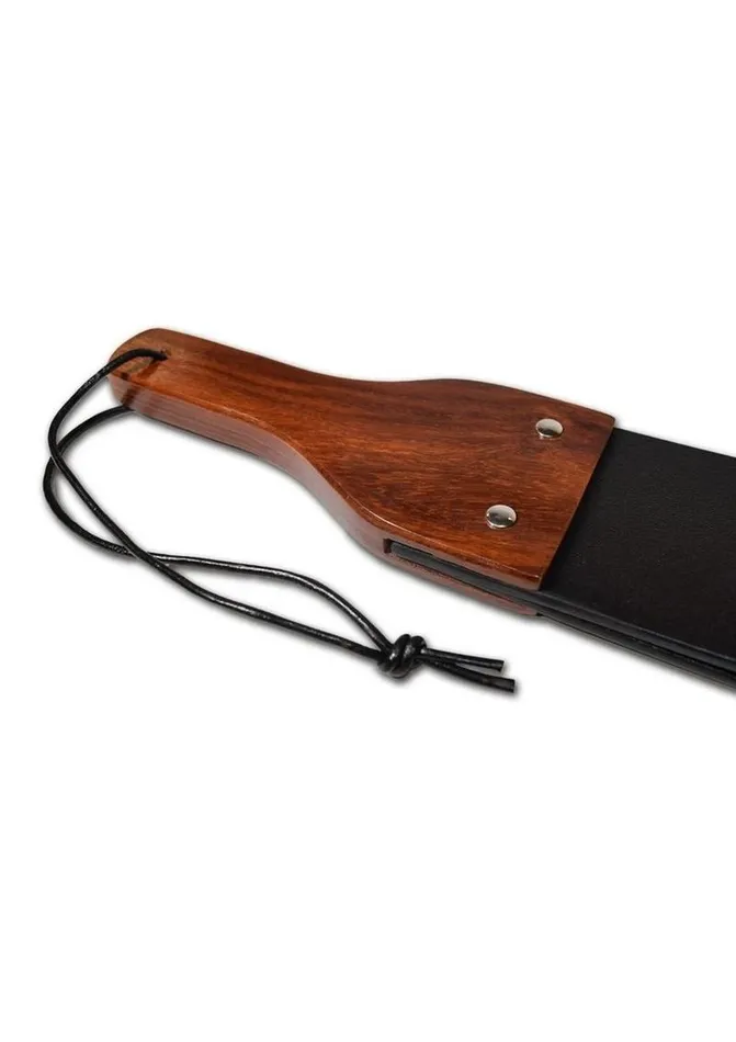 Prowler Red Leather and Wood Flapper Paddle Prowler RED Restraints