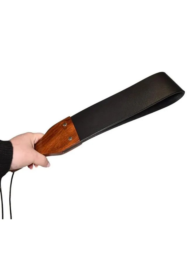 Prowler Red Leather and Wood Flapper Paddle Prowler RED Restraints Prowler Red Leather and Wood Flapper Paddle Prowler RED Restraints