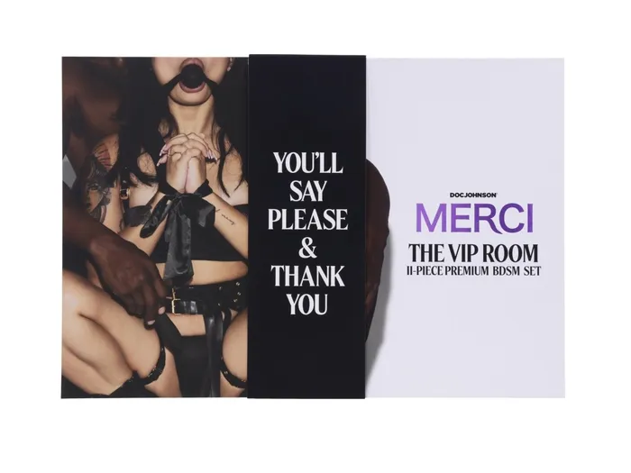 Anal Merci the Vip Room BDSM Premium Set Black Doc Johnson