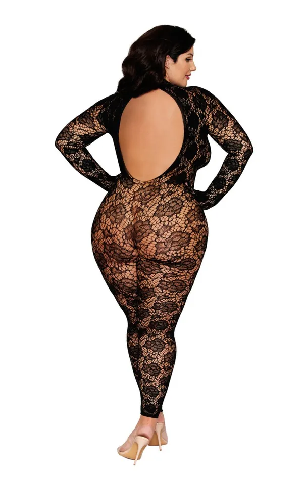 Bodystockings Playsuits Dreamgirl Gloved Bodystocking Dmnd Queen Size Black Bodystockings Playsuits Dreamgirl Gloved Bodystocking Dmnd Queen Size Black