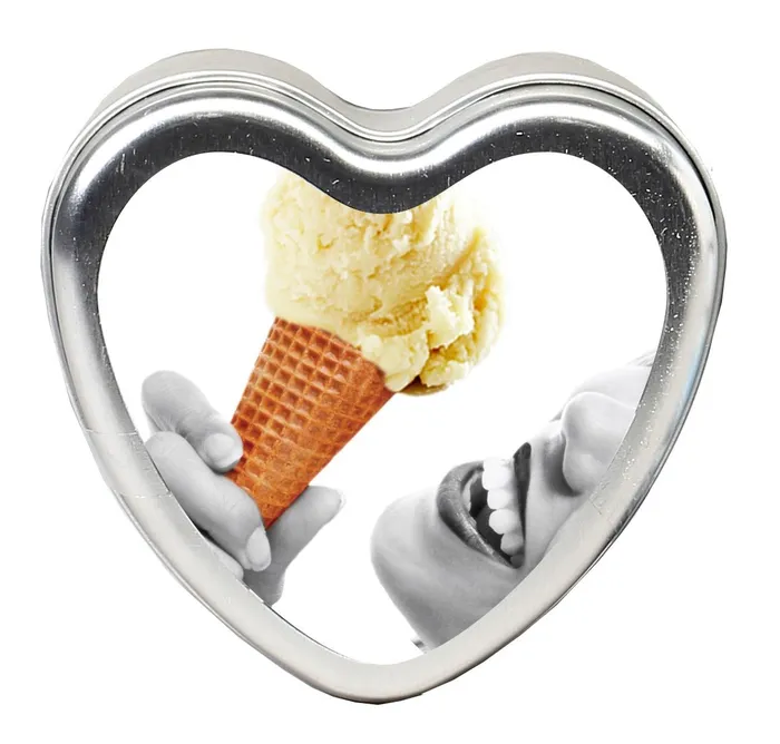 Edible Heart Candle Vanilla 4 Oz Earthly Body Dildos