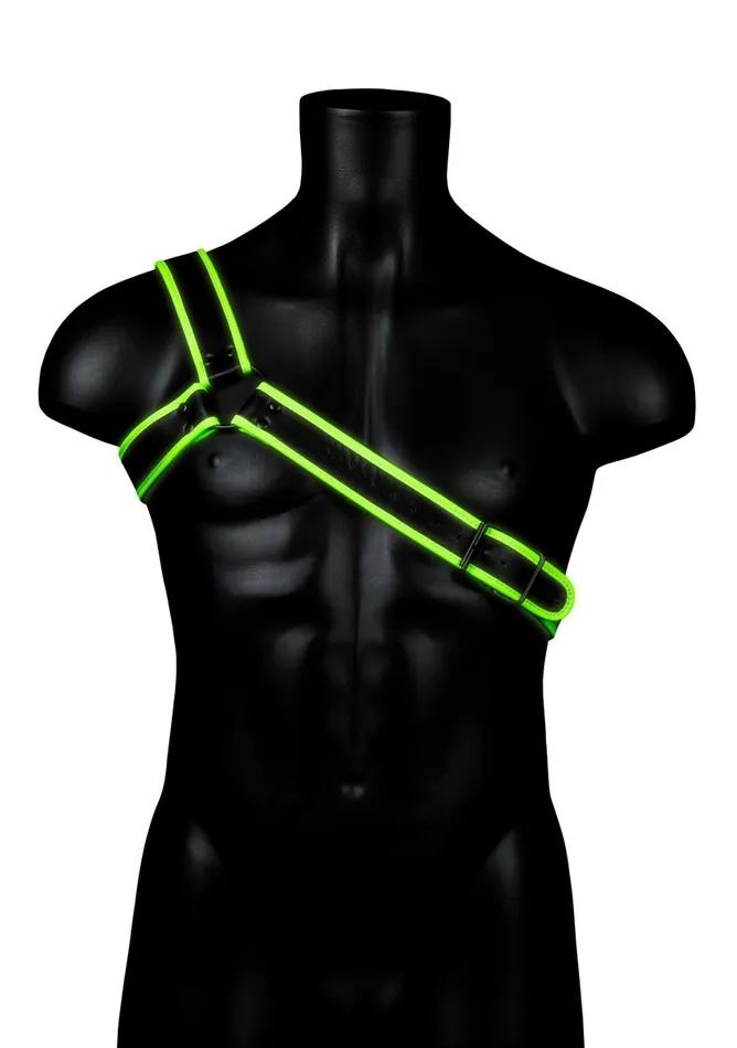 Female Sex Toys Gladiator Harness Glow in the Dark Shots Ouch