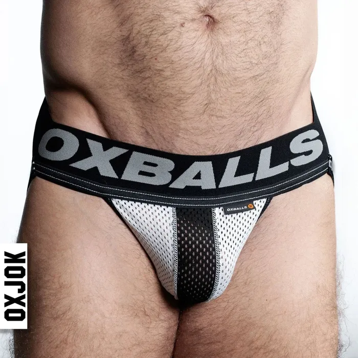 OXJok Female Sex Toys Airmesh Upthrust SliderStrap Jock Ice White Xl