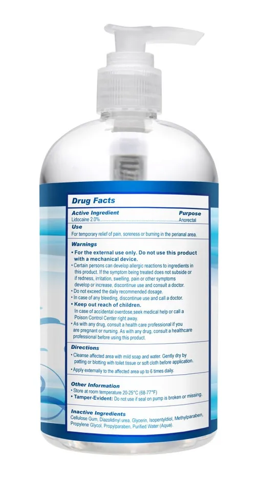 Relax Desensitizing Anal Lubricant 17 Oz XR Brands Clean Stream Lubricants