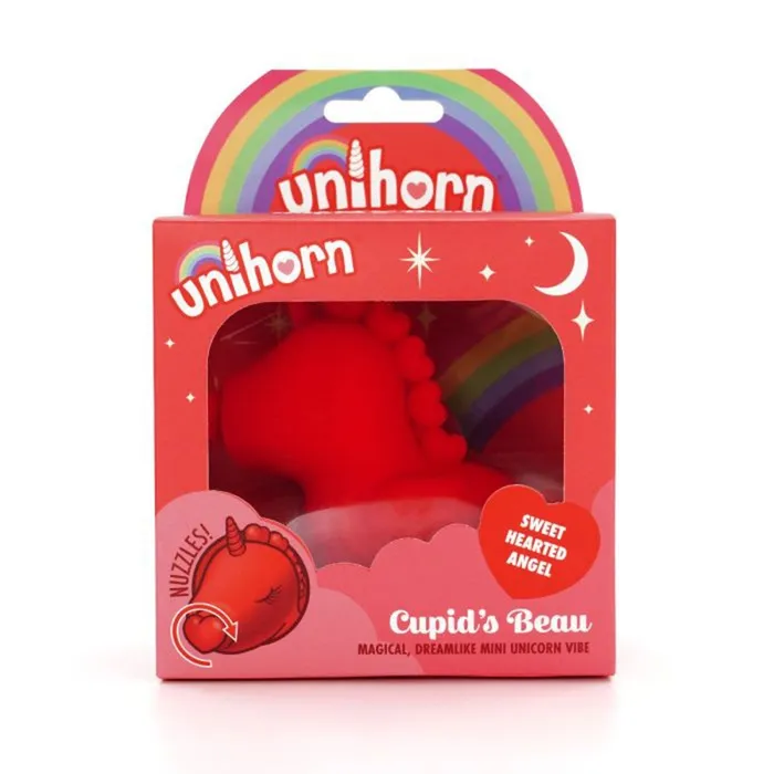 Vibrators Creative Conceptions Unihorn Cupid the Heart Nosed One Red