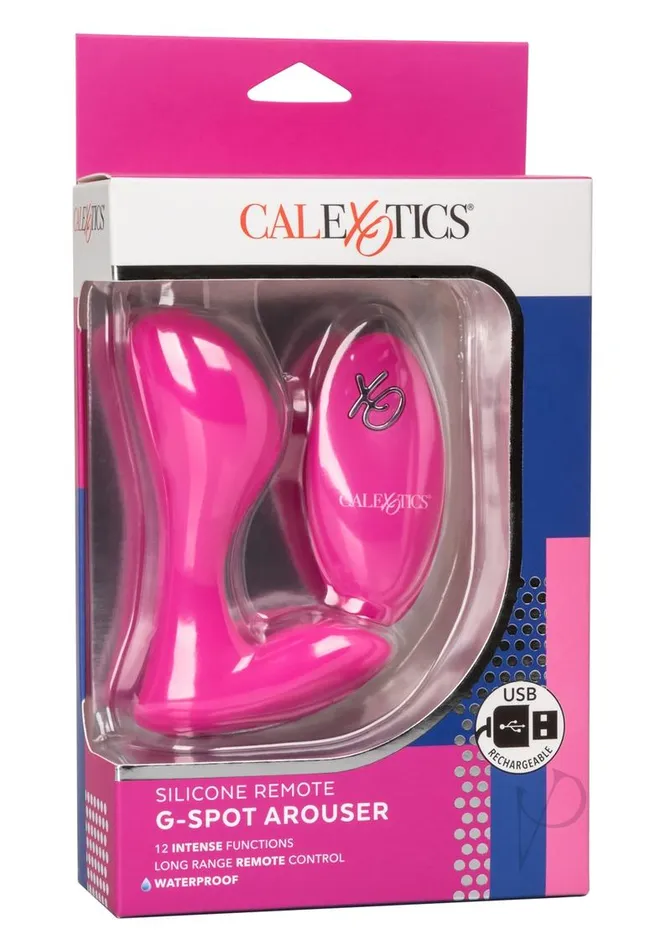 Anal Remote Controlled Vibes Silicone Remote G Spot Arouser Pink