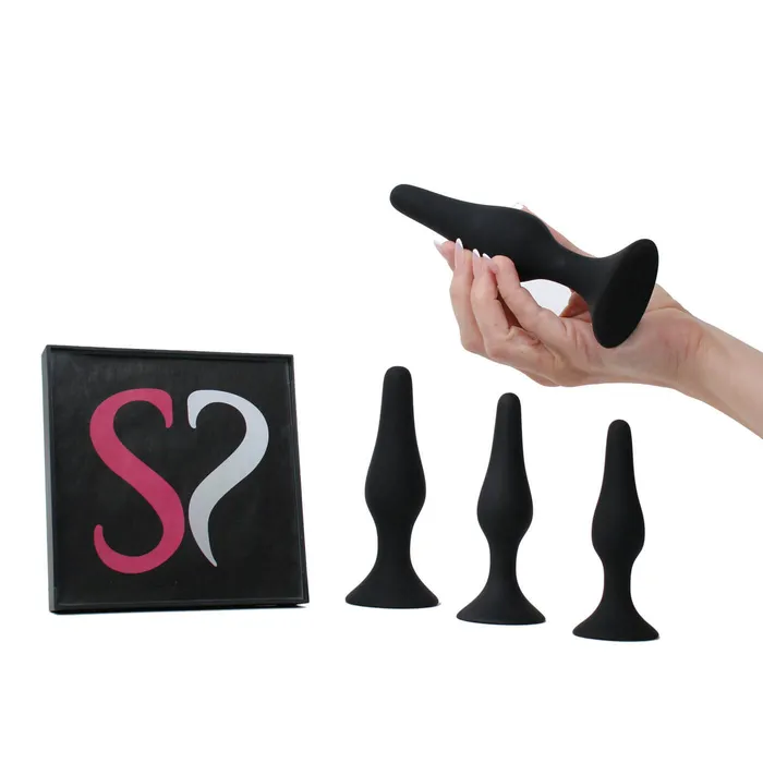Anal Simpli Pleasure V2 Backdoor Bliss 4 Size Silicone Suction Cup Butt Plug Training Set