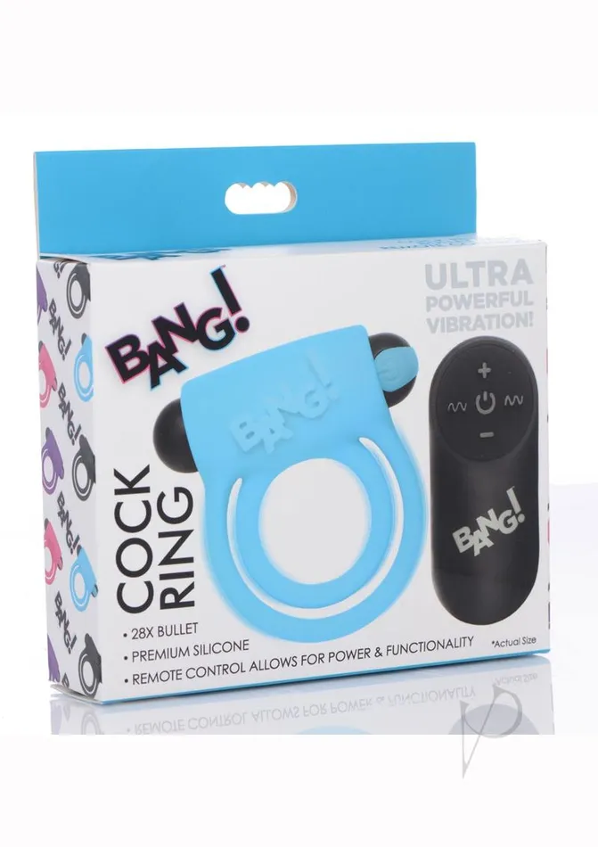 BANG Vibrators Bang Cring and Bullet Wremote Blue