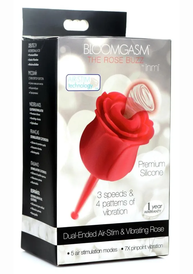 Bloomgasm Inmi Bloomgasm Suckvibe Rose Red Vibrators