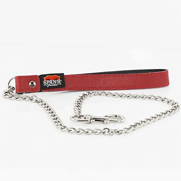 Castle Megastore Restraints Spank Provocateur Red Leather Leash