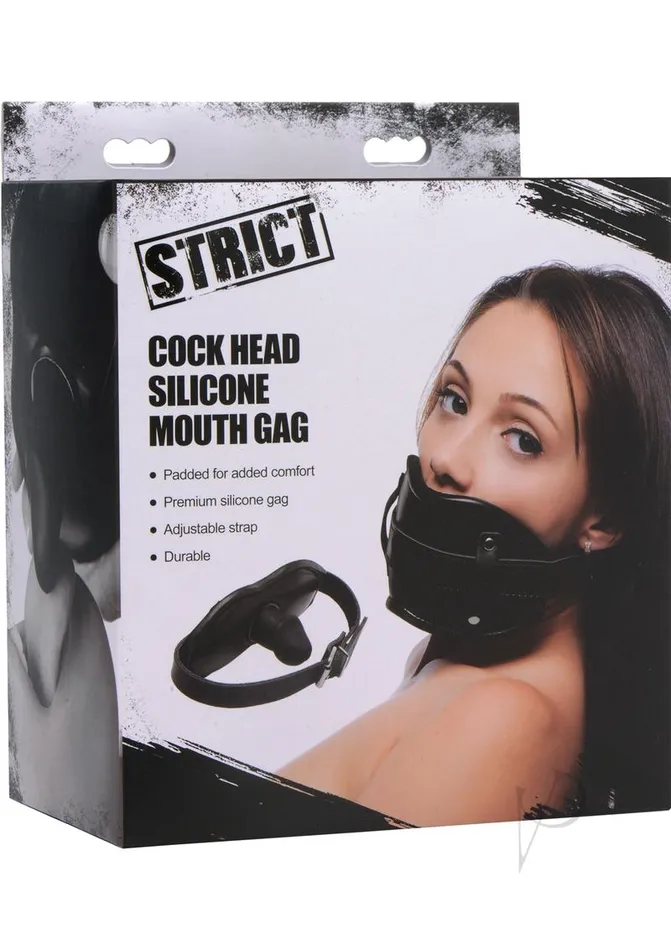 Cock Head Silicone Mouth Gag STRICT Male Sex Toys