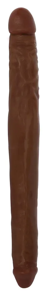 Dildos Jock 16 Inch Tapered Double Dong Brown Curve Toys
