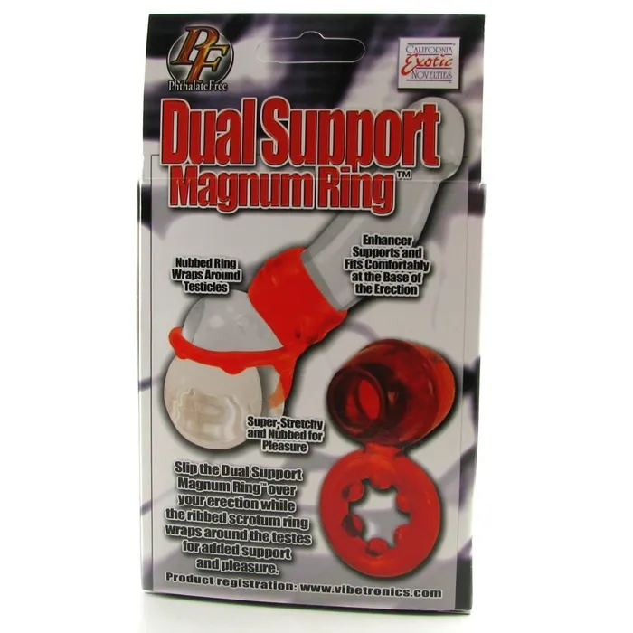 Dual Support Magnum Ring in Red California Exotics Vibrators