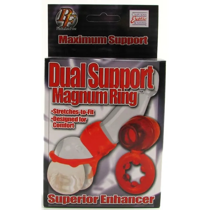 Dual Support Magnum Ring in Red California Exotics Vibrators