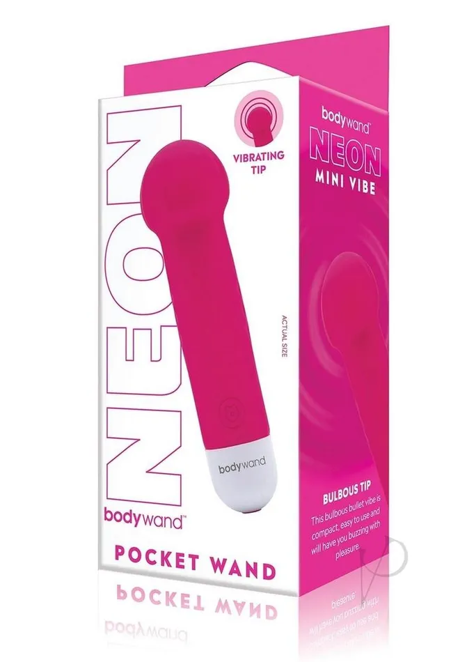 Female Sex Toys Bodywand Mini Pocket Wand Neon Pnk Bodywand
