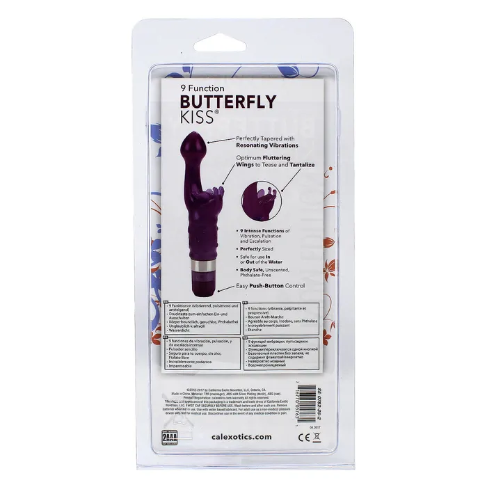 Female Sex Toys California Exotics The Butterfly Kiss GSpot Vibrator Platinum Edition
