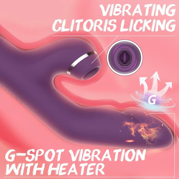 Female Sex Toys Sohimi GANJ 3 in 1 Stimulation Rabbit Vibrator with Heating