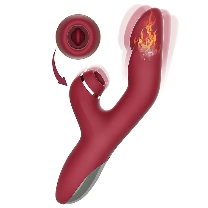Female Sex Toys Sohimi GANJ 3 in 1 Stimulation Rabbit Vibrator with Heating